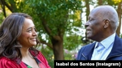 Isabel dos Santos avec son père l'ancien président de l'Angola, José Eduardo dos Santos. (Instagram/ Isabel dos Santos)