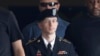 U.S. Army Private First Class Bradley Manning (C) departs the courthouse at Ft. Meade, Maryland, July 30, 2013.