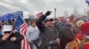 USA, Washington, protest of Trump supporters in front of Kongres