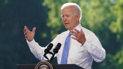 Presiden AS Joe Biden memberikan konferensi pers usai pertemuan di Jenewa, Rabu (16/6).