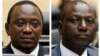 An April 2011 Combination picture shows Kenya's Uhuru Kenyatta, who was finance minister, and William Ruto, former Higher Education Minister at the International Criminal Court (ICC) in The Hague.