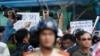 2014年5月18日，越南人举行反对中国的示威。