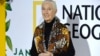 Jane Goodall arrives at the Los Angeles premiere of "Jane" at the Hollywood Bowl, Oct. 9, 2017, in Los Angeles.