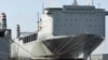 Equipment is being loaded to neutralize Syria's sarin and mustard gas at sea aboard the ship Cape Ray (undated photo)