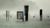 Flood waters rise around signs at the Haulover Marine Center at Haulover Park as Hurricane Irma passes by, Sept. 10, 2017, in North Miami Beach, Florida.