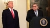 FILE - U.S. Attorney General William Barr speaks at the Justice Department in Washington, July 15, 2019.