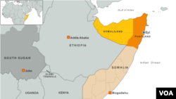 Peta Somalia.