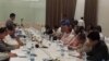 တနိုင်ငံလုံးအပစ်ရပ်စာချုပ် အကြိုဆွေးနွေးပွဲ စက်တင်ဘာ ၈၊ ၂၀၁၅။ (ဓာတ်ပုံ-ညိုအုန်းမြင့်)