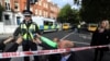英国交通警察副总警长汉斯托克9月15日在伦敦帕森斯·格林地铁站发生炸弹袭击事件后向媒体发表声明。