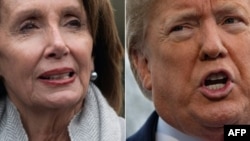 Liderka Predstavničkog doma Nensi Pelosi i predsednik SAD Donald Tramp