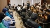 12名被大陆拘留的香港活动人士的家属召开记者会。（2020年9月12日）