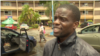 Prince Paul Butau of the Zimbabwe Hospital Doctors Association says doctors, on strike for three weeks, want their salaries paid in U.S. dollars. (C. Mavhunga/VOA)