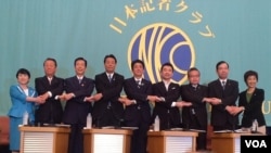 日本主要政党党首公开讨论会 迎战参议院选举(美国之音小玉拍摄)