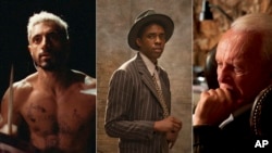 Kandidati za Oscara za glavnu mušku ulogu: Riz Ahmed, prvi musliman nominovan u toj kategoriji, posthumno nominovani Chadwick Boseman i Anthony Hopkins.