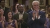 Actor Bambadjan Bamba is seen alongside Ted Danson in this NBC publicity photo for the TV Show "The Good Place."