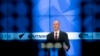 FILE - Carter Page, a former foreign policy adviser to U.S. President-elect Donald Trump, speaks at a news conference at RIA Novosti news agency in Moscow, Russia, Dec. 12, 2016.