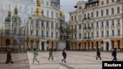 Sofijski trg ispred Katedrale Svete Sofije u Kijevu, 16. novembar 2023.
