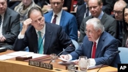 美国国务卿蒂勒森在联合国安理会围绕朝鲜问题召开的高层会议上讲话 (2017年12月15日)