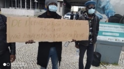 Manifestação de doentes angolanos em Portugal