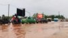 Des eaux de pluies à Ouagadougou, Ouagadougou le 14 septembre 2020 (VOA/Lamine Traoré)