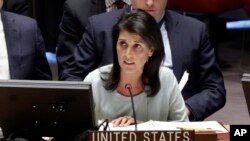 美国新任驻联合国大使尼基•黑利在安理会会议上首次发言（２０１７年２月２日）