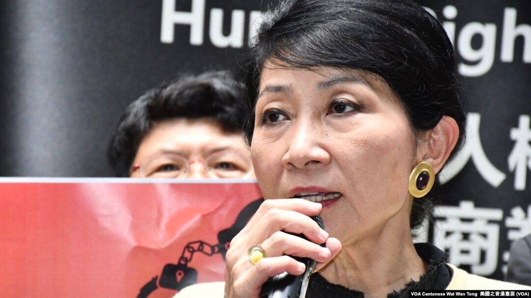 民主派會議召集人、議會陣線立法會議員毛孟靜 (攝影﹕美國之音記者湯惠芸)