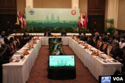 Cambodia hosts the four-day 15th ASEAN Ministerial meeting in Siem Reap, Cambodia, on October 7, 2019. (Sun Narin/VOA Khmer)