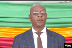 Ziyambi Ziyambi, Zimbabwe’s justice minister, told VOA that he would not comment on the seven activists, as their case was now in court. Photo taken in May 2019 in Chinhoyi town. (C. Mavhunga/VOA)