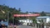 Soldiers of the ethnic Kachin Independence Army (KIA) patrol in downtown Laiza, northeastern Burma, January 4, 2013. 
