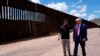 FILE - Republican presidential nominee former President Donald Trump listens to Paul Perez, president of the National Border Patrol Council, as he tours the southern border with Mexico, on Aug. 22, 2024, in Sierra Vista, Ariz. 