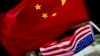 中国和美国的国旗