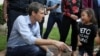 U.S. Rep. Beto O'Rourke, running for the U.S. Senate seat, greets a young supporter following a campaign rally at Texas Southern University in Houston, Texas, Oct. 9, 2018. 