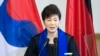 박근혜 한국 대통령이 지난달 28일 드레스덴공대에서 기념연설을 하고 있다. (자료사진)