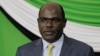 Independent Electoral and Boundaries Commission (IEBC) Chairperson Wafula Chebukati, addressing media in Nairobi, Kenya, Oct. 18, 2017, on status of preparedness for the rerun of elections on Oct.26.