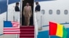 Republic of Guinea Prime Minister Mohamed Said Fofana arrives at Andrews Air Force Base, Md., Aug. 2, 2014, to attend the US - Africa Leaders Summit. 