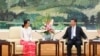 中国国家主席习近平在北京人民大会堂会见正在中国访问的缅甸反对党领袖昂山素季(2015年6月11日)