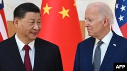 Biden û Çîn li dema civîna wan ya Mijdara 2023'an li California. 