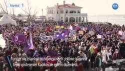 İstanbul Sözleşmesi Kararı Kadıköy'de Protesto Edildi