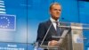 Predsednik Evropskog saveta, Donald Tusk, govori tokom konferencije za štampu na samitu EU u Briselu, 14. decembra 2018.