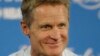 Steve Kerr en conférence de presse, Oakland, le 2 juin 2016