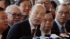 台湾高雄市长韩国瑜2019年3月22日在香港对媒体讲话。