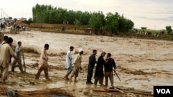 Banjir di wilayah Afghanistan Utara pada 2012 (Foto:Dok). Banjir kembali melanda distrik Guzirga i-Nur, provinsi Baghlan, 140 kilometer dari ibukota Puli Khumri, Afghanistan Utara, menewaskan sedikitnya 50 orang dan memaksa ribuan orang meninggalkan rumah mereka.