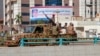 Les forces de sécurité soudanaises se déploient dans la capitale Khartoum, le 25 octobre 2021, après que l'armée a détenu pendant la nuit des membres du gouvernement soudanais. 