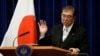 日本首相石破茂（Shigeru Ishiba）在东京的一个记者会上讲话。（2024年11月11日）