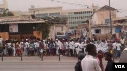 Uma manifestação em Margoso Luanda