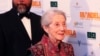 FILE - Nobel Priize winning author Nadine Gordimer arrives for the South African premier of the movie "Mandela - Long Walk To Freedom" in Johannesburg, Nov. 3, 2013.