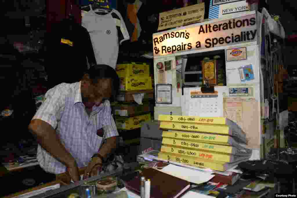 When Chhiba retires his shop will be replaced by a modern business. “Now, everybody wants to look the same,” he says. Photo by Darren Taylor
