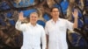 Iván Duque y Martin Vizcarra anunciaron una reunión de países amazónicos para el 6 de septiembre que se llevará a cabo en la región colombiana de Leticia para promover la protección de la selva tropical. Foto: Peruvian Presidency/via REUTERS.