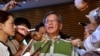 日本冲绳县知事翁长雄志(2015年8月7日资料照)