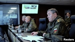 Russian President Putin oversees the Vostok-2022 military drills in Primorsky Region